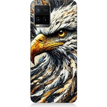 Vivo Y53S Uyumlu Detaylı Kartal Bakışı  Desenli Silikon Kılıf