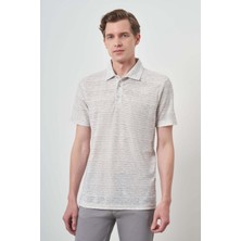  Erkek Gri Trend Dinamik Fit Polo Yaka T-Shirt