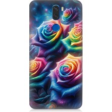 Vestel Venus Z30 Uyumlu Gökkuşağı Güllerin Patlaması  Desenli Silikon Kılıf