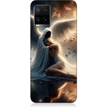 Vivo Y53S Uyumlu Gökyüzünde Işık Meleği  Desenli Silikon Kılıf