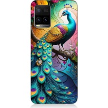 Vivo Y53S Uyumlu Tavuskuşu Renkli Gurur  Desenli Silikon Kılıf