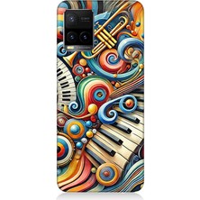 Vivo Y53S Uyumlu Müzikte Soyut Renk Patlaması  Desenli Silikon Kılıf