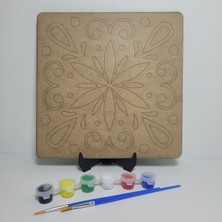 Destina  Ahşap Mandala Boyama Seti- Ahşap Boyama-Model 202-23CM*23CM