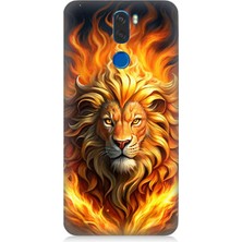 Vestel Venus Z30 Uyumlu Alevler Içinde Aslan  Desenli Silikon Kılıf