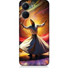 Vivo V16 Uyumlu Renklerin Içinde Sema  Desenli Silikon Kılıf