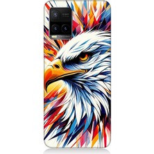 Vivo Y53S Uyumlu Renkli Kartal Sıçrayışı  Desenli Silikon Kılıf