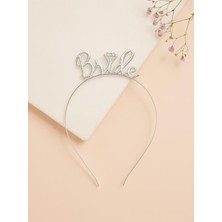 Parti Adresi Bride Taç Bekarlığa Veda Parti Tacı Metal Gümüş