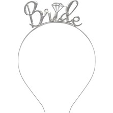 Parti Adresi Bride Taç Bekarlığa Veda Parti Tacı Metal Gümüş