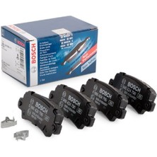 Bosch Diskli fren balatası seti; arka TOYOTA Corolla 1.4 16V Hatchback 11/2001 - 12/2007 71 kW