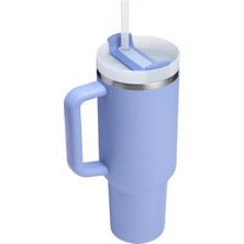Stanley Özel Isimli Quencher Pipetli Tumb Hydrangea Eu Termos Bardak 1.18 Lt