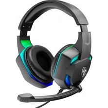 Digi Monster PG‑6972 RGB Işıklı Oyuncu Kulaklığı | Çift 3.5 mm Jack | Mikrofonlu | 40 mm Sürücüler