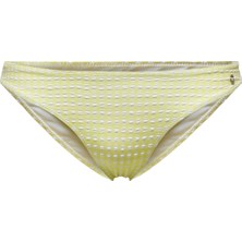 Only Onlolli Structure Brazilian Normal Kalıp Kareli Limon Sarı Kadın BikiniAlt