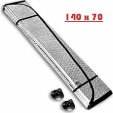 Point Araba Ön Cam Güneşliği Balonlu Metalize Parlak Katlanabilir Oto Güneşliği 140X70 cm