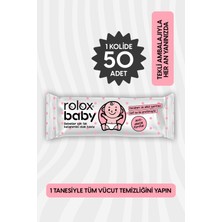 Rolox Baby - 50 Paket – Bebekler Için Tek Kullanımlık Islak Havlu