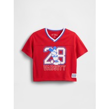 Gap Erkek Bebek Kırmızı Gap × Disney Geri Dönüştürülmüş Mesh Jersey T-Shirt