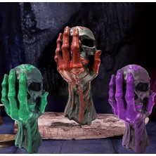 Kuru Kafa Goth Hallowen Temalı Muhteşem Detaylara Sahip Doğal Soya Mum