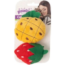 Pawise Örgü Kedi Oyuncağı Çilek - Ananas