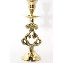 Tekli Pirinç Şamdan 16 cm Model 1