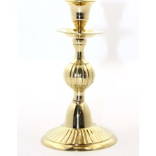 Tekli Pirinç Şamdan 16 cm