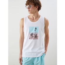Lc Waikiki Yeni Sezon Bisiklet Yaka Baskili Penye Erkek Kolsuz Tisort - S5IL60Z8
