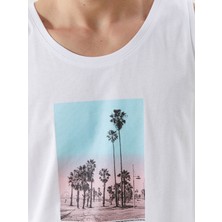 Lc Waikiki Yeni Sezon Bisiklet Yaka Baskili Penye Erkek Kolsuz Tisort - S5IL60Z8