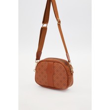 Lêvi D'or Taba Dikey Şerit Detaylı Omuz Çantası