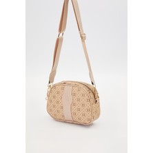 Lêvi D'or Vizon Dikey Şerit Detaylı Omuz Çantası