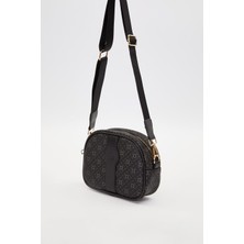 Lêvi D'or Siyah Dikey Şerit Detaylı Omuz Çantası