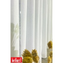 Keten Folded 1/2 Seyrek Pileli Ütü Istemez Kırışmaz Düz Tül Perde