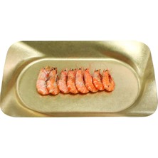 Açık Büfe Retro Sunum Tabağı Altın 34*20 cm