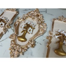 Modern Çiçekli Tablo 3 Lü Set