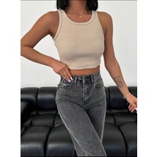 Yuvarlak Yaka Crop