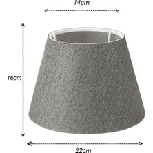 Eslight Modern Abajur Başlığı 22CM