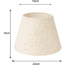 Eslight Modern Abajur Başlığı 22CM