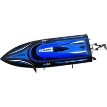 H100 Rc Hız Teknesi Su Geçirmez Yüksek Hızlı 35 cm Mavi Renk