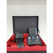 Cengiz Pakel 13660 Hakiki Deri Erkek Cüzdan Hakiki Deri Erkek Kartlık ve Mekanizmalı Kemer Set