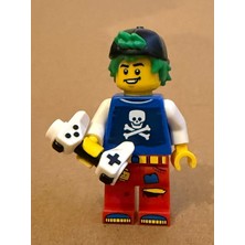 Orjinal LEGO Minifigür Pirates Fan Boy With Gamepad
