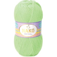 Nako 5 Adet Elit Baby Anti-Pilling El Örgü Ipi Bebek Yünü Tüylenmez Bebe Yünü 6712 Fıstık