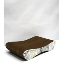 Kedi Tırmalama Kanepesi Karton Kedi Tırmalama Yatay Tırmalama- Small (43X24X8,5 Cm)- 3D Mermer Desen