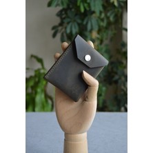Oh Deer Leather Hakiki Deri Kartlık -  Haki - Crazy Deri
