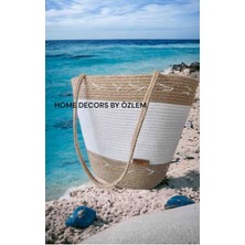 Hasır Omuz Çantası Plaj Çantası Günlük Çanta Handmade