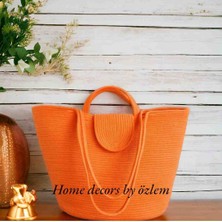 Hasır Omuz Çantası Plaj Çantası Günlük Çanta Handmade