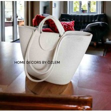 Hasır Omuz Çantası Plaj Çantası Günlük Çanta Handmade