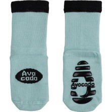 Kaydırmaz Tabanlı Avacado Desenli Bambu Bebek Çorap