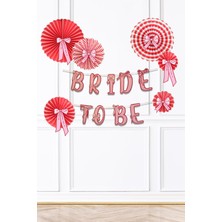 Fiyonk Tasarım Bride To Be Parti Süsleme Seti Bekarlığa Veda Duvar Süsleme Paketi