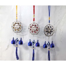 Güneş Tasarım Metal Nazar Boncuğu Çan 38 cm