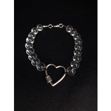 Saydam Boncuklu Kalp Kolye – Zarif ve Şık Aksesuar