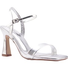 Butigo 10169945 Gümüş Kadın Sandalet Topuklu