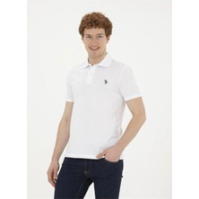 U.s. Polo Assn. U.s. Polo Assn. Polo Yaka Beyaz Erkek T-Shirt GTP04IY024 Dmls