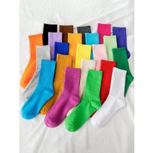 Worthy Socks 12'li Unisex Çok Renkli Kolej Tenis Spor Çorap Seti